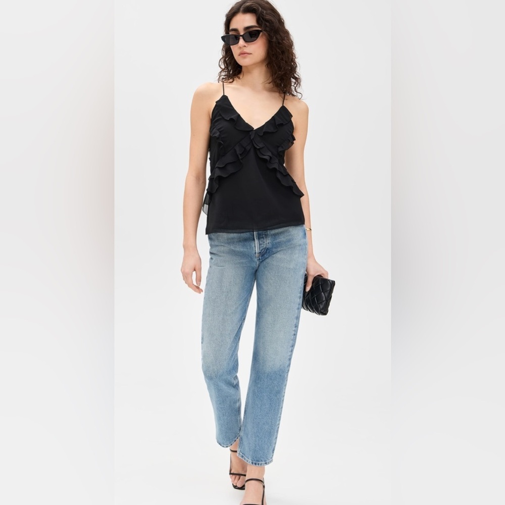 NWT Favorite Daughter The Who Me? Top in Black Size Small - Picture 12 of 16